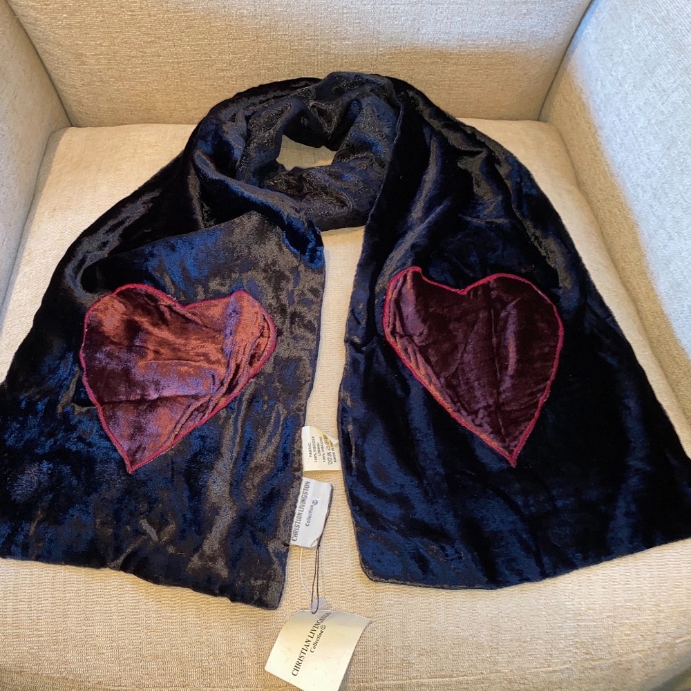 Christian Livingston Collection Heart Scarf